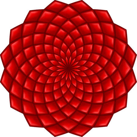 Cool Abstract Red Texture with Geometric Shape on whiteのイラスト素材
