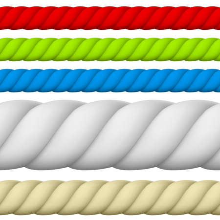 Illustration of Different size and color Rope.のイラスト素材
