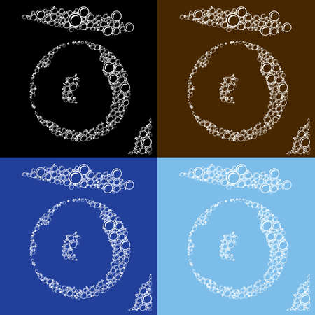 Bubbles, foam texture. This illustration can be used for your designのイラスト素材