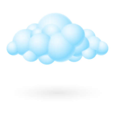 Bubble Cloud icon. Illustration on white background for designのイラスト素材