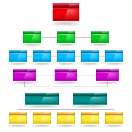 Color Empty Diagram. Illustration on white backgroundのイラスト素材
