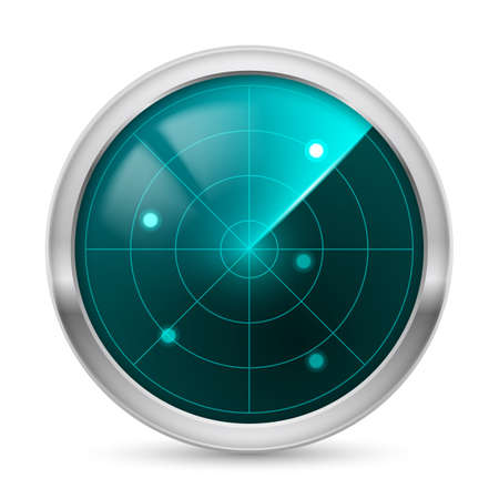 Radar icon. Illustration white background for designのイラスト素材