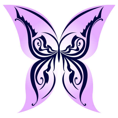 Abstract Butterfly. Illustration on white background for designのイラスト素材