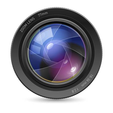 Camera icon Lens. Illustration on white backgroundのイラスト素材