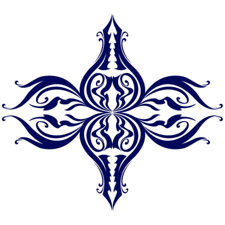 Classic Decor Element. Illustration on white backgroundのイラスト素材