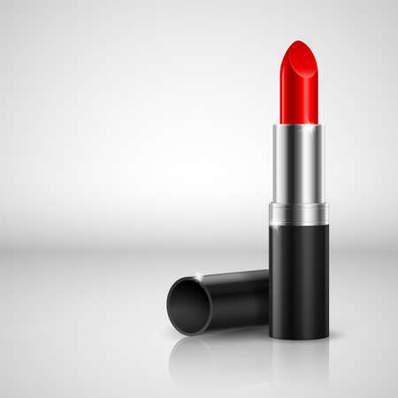 Realistic lipstick. Illustration on white background for designのイラスト素材