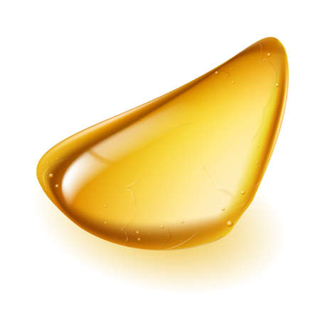 Realistic amber . Illustration on white background for designのイラスト素材