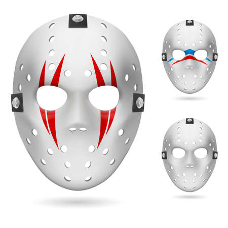 Hockey mask. Illustration on white background for design.のイラスト素材