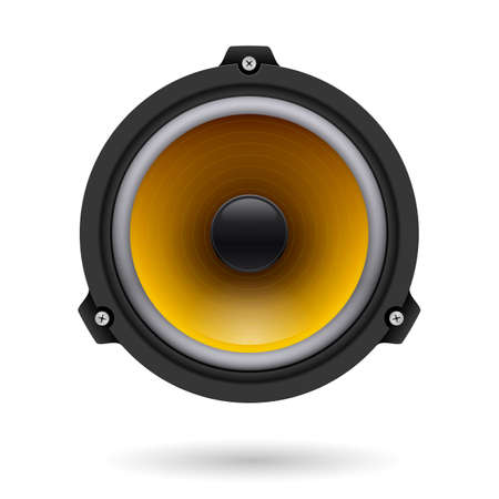 Realistic speaker. Illustration on white background for designのイラスト素材