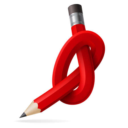 Abstract node of pencil  Illustration for designのイラスト素材