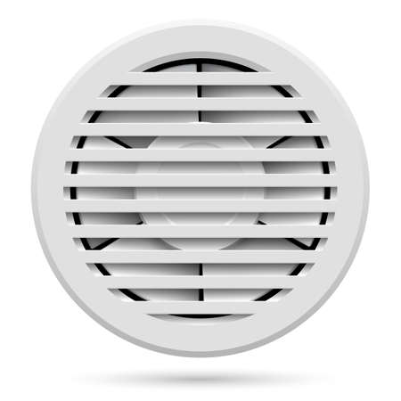 Electric fan isolated on white background for designのイラスト素材