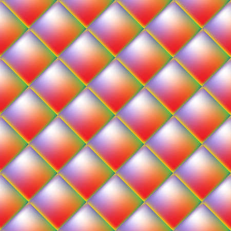 Abstract geometric background with shiny squares sparkling in different color shades. のイラスト素材