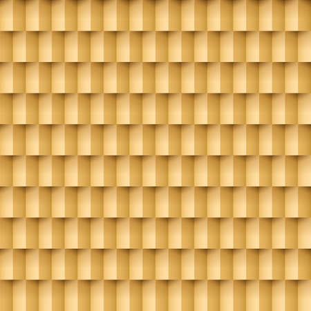 Abstract brown brick background. Pattern in geometric style. のイラスト素材