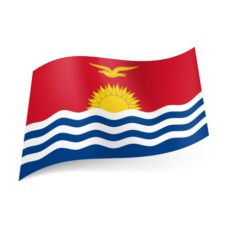 National flag of Kiribatiのイラスト素材