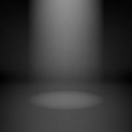 Illustration of empty dark room with spotlightのイラスト素材