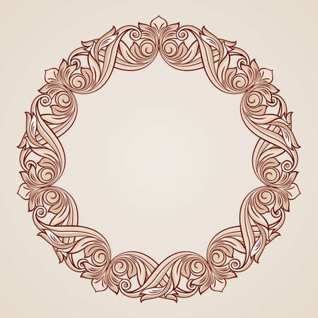 Round floral pattern in pastel rose pink shadesのイラスト素材