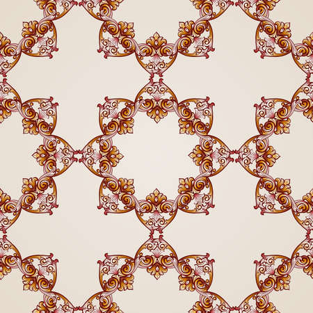 Seamless abstract floral pattern in  form of frameworks