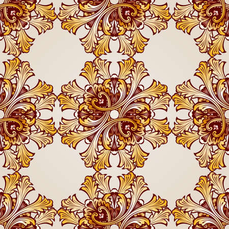 Seamless abstract floral pattern in the form of saturated meshのイラスト素材