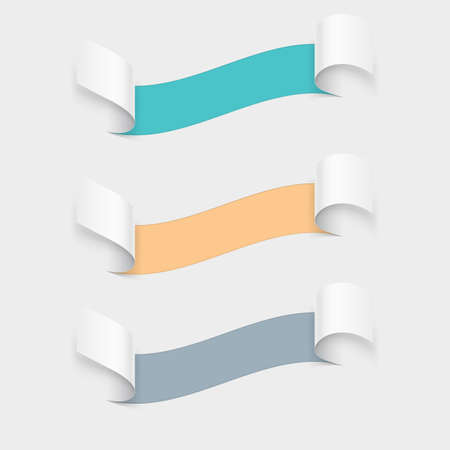 Set of abstract information coming off a piece of paperのイラスト素材