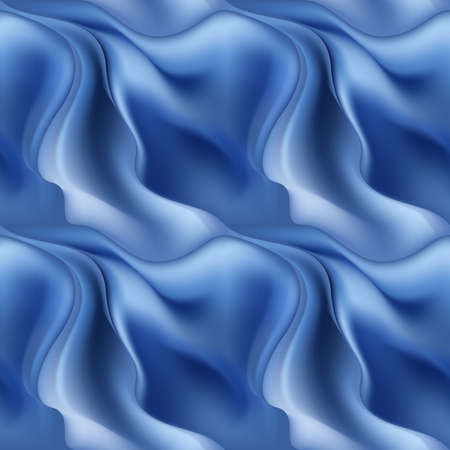 Varied abstract blue seamless pattern blurred background with waveのイラスト素材