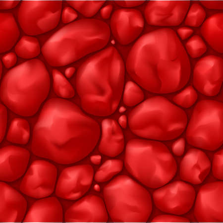 Texture seamless  red stone for game interfaceのイラスト素材