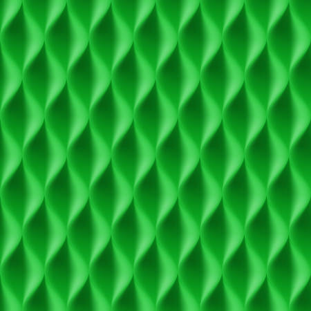 Vertical Wavy Seamless Pattern. Green Color Backgroundのイラスト素材