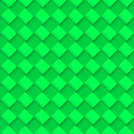 Green Seamless Pattern with Convex Square Designのイラスト素材