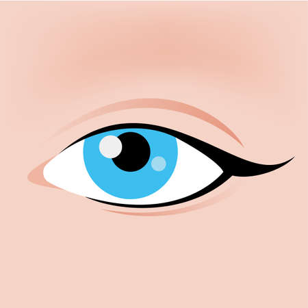 Eye  Icon in Flat Design for Creative Ideaのイラスト素材