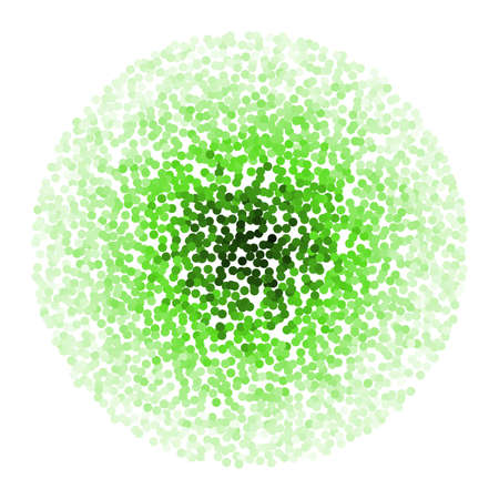Glitter Round with Green Dots Isolated on White Backgroundのイラスト素材
