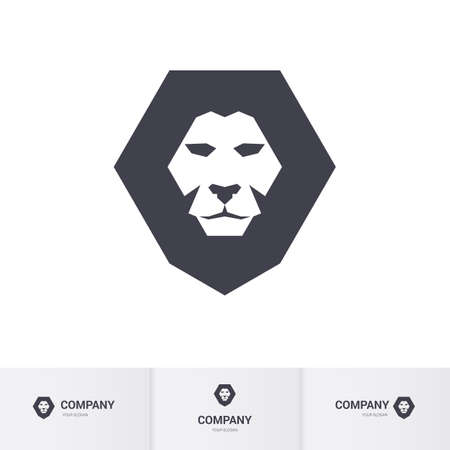 Lion Head for Heraldic or Mascot Design.のイラスト素材