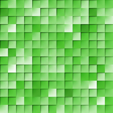 Abstract Random Tile of Green Colors of Various Tones and Saturationのイラスト素材