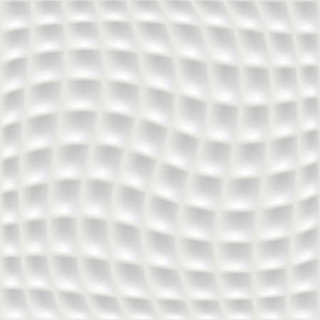 Abstract White Background with Wave Grid Lines, Template for Cover Designのイラスト素材