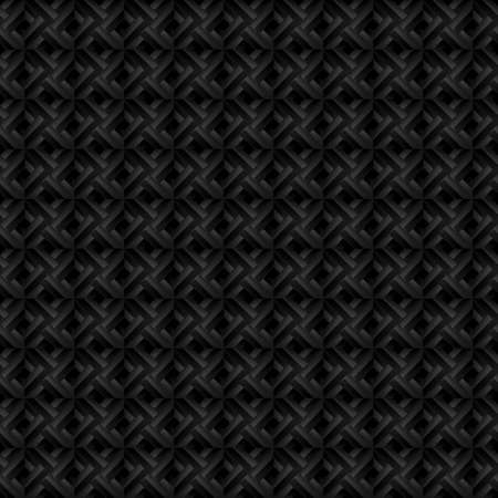 Geometric Modern Stylish Pattern. Seamless Black Background. Abstract Textureのイラスト素材