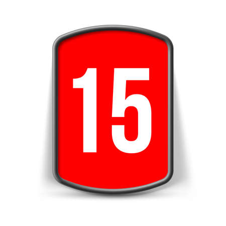 Red Promo Panel, or Button Isolated on a White Background. Template with Slogan - Sale Fifty Percent. Good for Your Websites, Blogs, or Applications.のイラスト素材