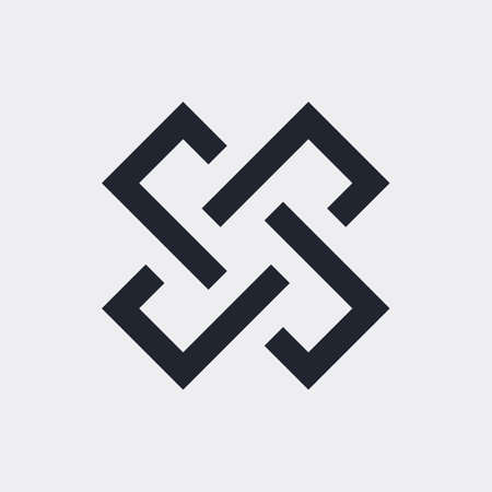 Complex Geometric Contemporary Element.のイラスト素材