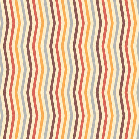Abstract Zigzag Retro Pattern in Red, Black, Gray, and Yellow Colors. Background for Cards, Textiles, Wrapping Paperのイラスト素材