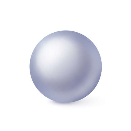 Illustration of Christmas Tree Ball Template in Gray Colors with Shadow Effect on White Backdropのイラスト素材