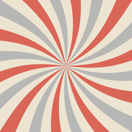 Abstract Starburst, or Sunburst Backdrop in Beige, Gray, and Red Colors. Abstract Twisted Colorful Sunlight Design Wallpaper for Template Banner Social Media Advertisingのイラスト素材