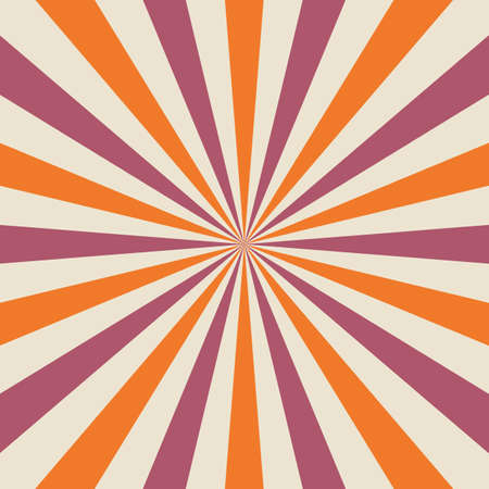 Abstract Starburst, or Sunburst Backdrop in Beige, Orange, and Violet Colors. Abstract Colorful Sunlight Design Wallpaper for Template Banner Social Media Advertisingのイラスト素材