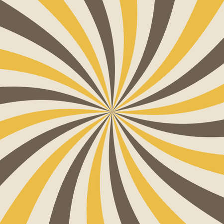 Abstract Starburst, or Sunburst Backdrop in Beige, Yellow, and Brown Colors. Abstract Twisted Colorful Sunlight Design Wallpaper for Template Banner Social Media Advertisingのイラスト素材