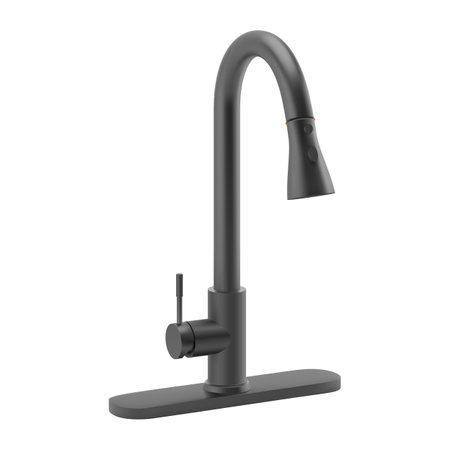Illustration of the Water Tap, a Black Faucet for the Bathroom, or Kitchen Mixer on a White Backgroundのイラスト素材