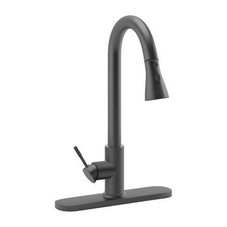 Illustration of the Water Tap, a Black Faucet for the Bathroom, or Kitchen Mixer on a Whiteのイラスト素材