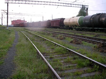 Cargo trains, structures with tanks, passenger expresses - rush day and night on steel rails