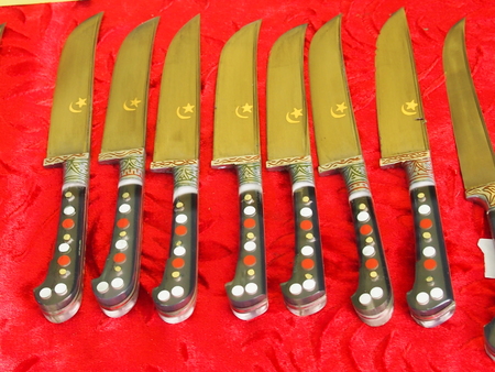 Sets of knives for the different purposes - from fighting to kitchenの写真素材