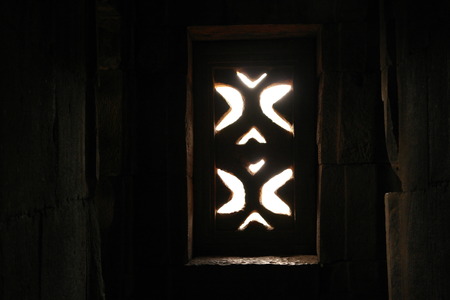 The daylight passes through the windowsの写真素材