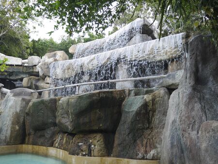 Powerful water flows are waterfalls and tropical showersの写真素材