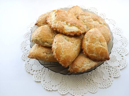 Blush, fresh curd cakes baked for teaの写真素材