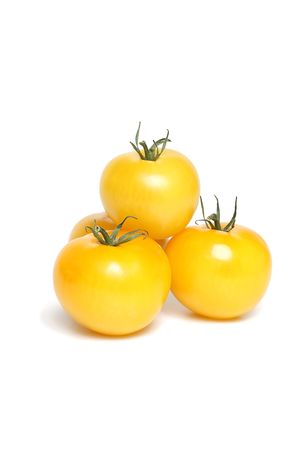 Yellow organic  tomatoes の写真素材