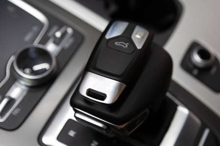 The key lies in the car on the gear shift lever. Salon premium car with keyless access.