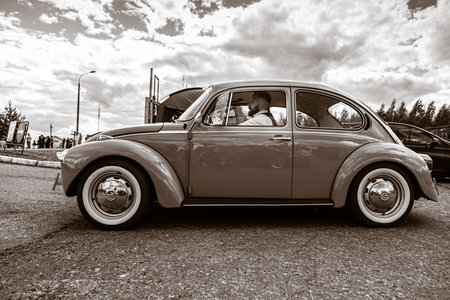 Moscow, Russia - July 06, 2019: Volkswagen KÃ¤fer 1303. Type 1 Vintage VW Beetle was produced...